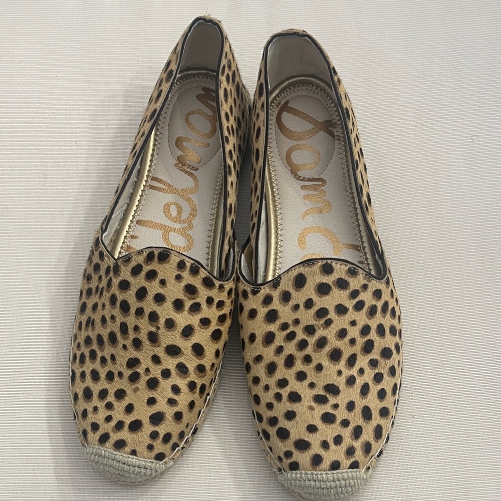 Sam Edelman Leopard Print Women's Espadrille Loafer, Cushioned Insole